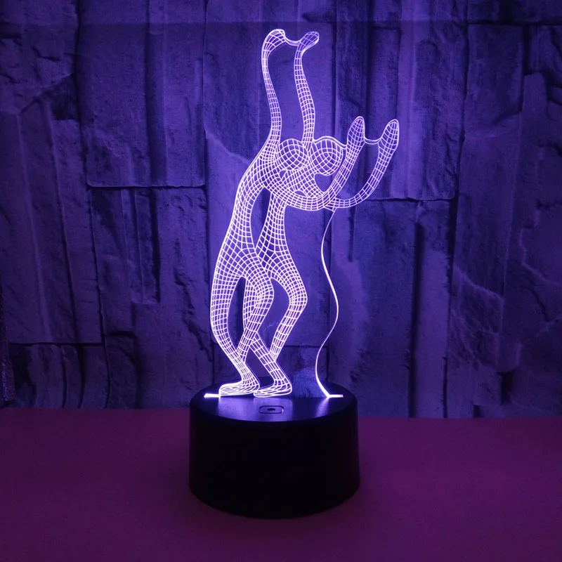 Фото YIMIA Creative 3D Visual Dancer Dancing Led Night Light 7 Color Home Table Party Bar Decor Lamp Boys Man Kids Favor Best Gifts Лампы и YIMIA Creative 3D Visual Dancer Dancing Led Night Light 7 Color Home Table Party Bar Decor Lamp Boys Man Kids Favor Best Gifts Лампы и