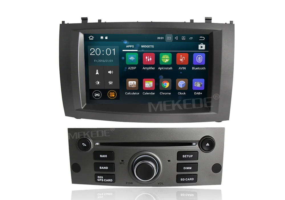 MEKEDE PX3 RK3188 чистый Android 7,1 четырехъядерный Автомобильный gps dvd-плеер для peugeot 407 2004-2010 поддержка 4G wifi BT Радио