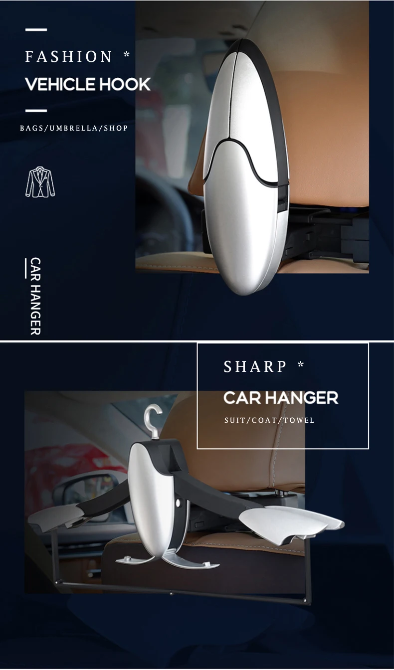 E-FOUR Автомобильная вешалка для пальто куртка костюм вешалка для одежды ABS многофункциональная автомобильная вешалка под пальто портативный складной дорожный аксессуар LADA
