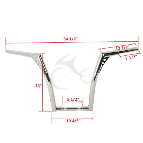 Мотоцикл 1" Fat 1 1/4" Руль Ape HangerBar для Harley Sportster XL Softail FLST FXST на заказ