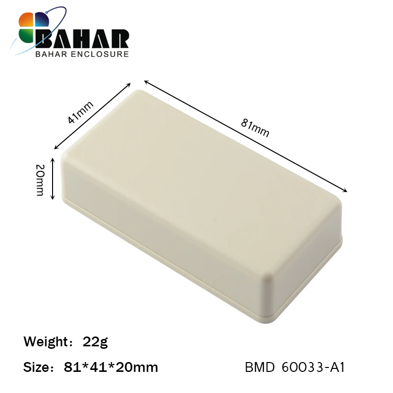 BMD60033-A1 ABS распределительная коробка IP54 пластиковый чехол для проекта пластиковый корпус для проводов соединители коробка diy дизайн маленькая электрическая коробка 81*41*20 мм - Цвет: BMD60033-A1
