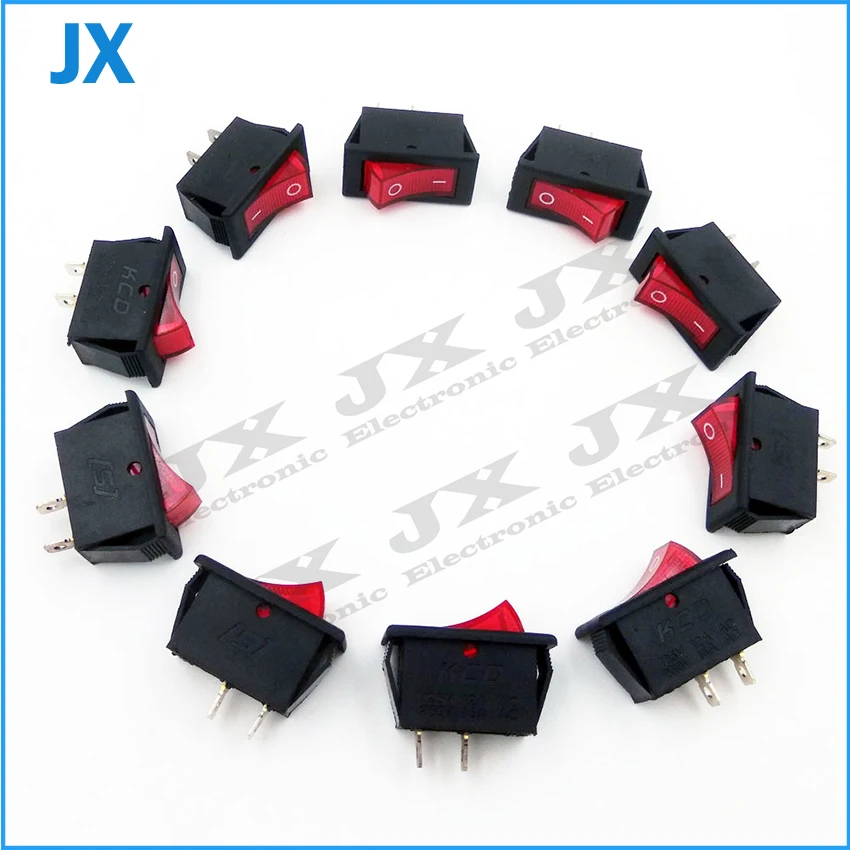Выключатель питания переменного тока прямоугольные вкл/выкл переключатели для