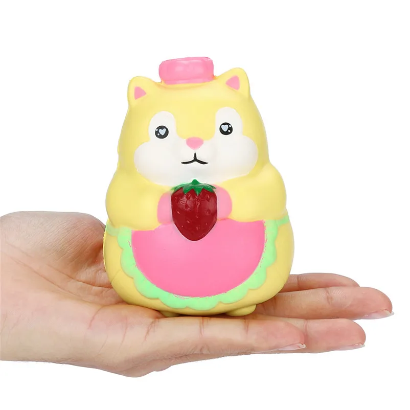 Jumbo Kawaii красочные любимая Белочка Ароматические медленно расправляющиеся мягкие