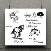 zhuoang horse design stamp scrapbook rubber stamp craft clear stamp card seamless stamp