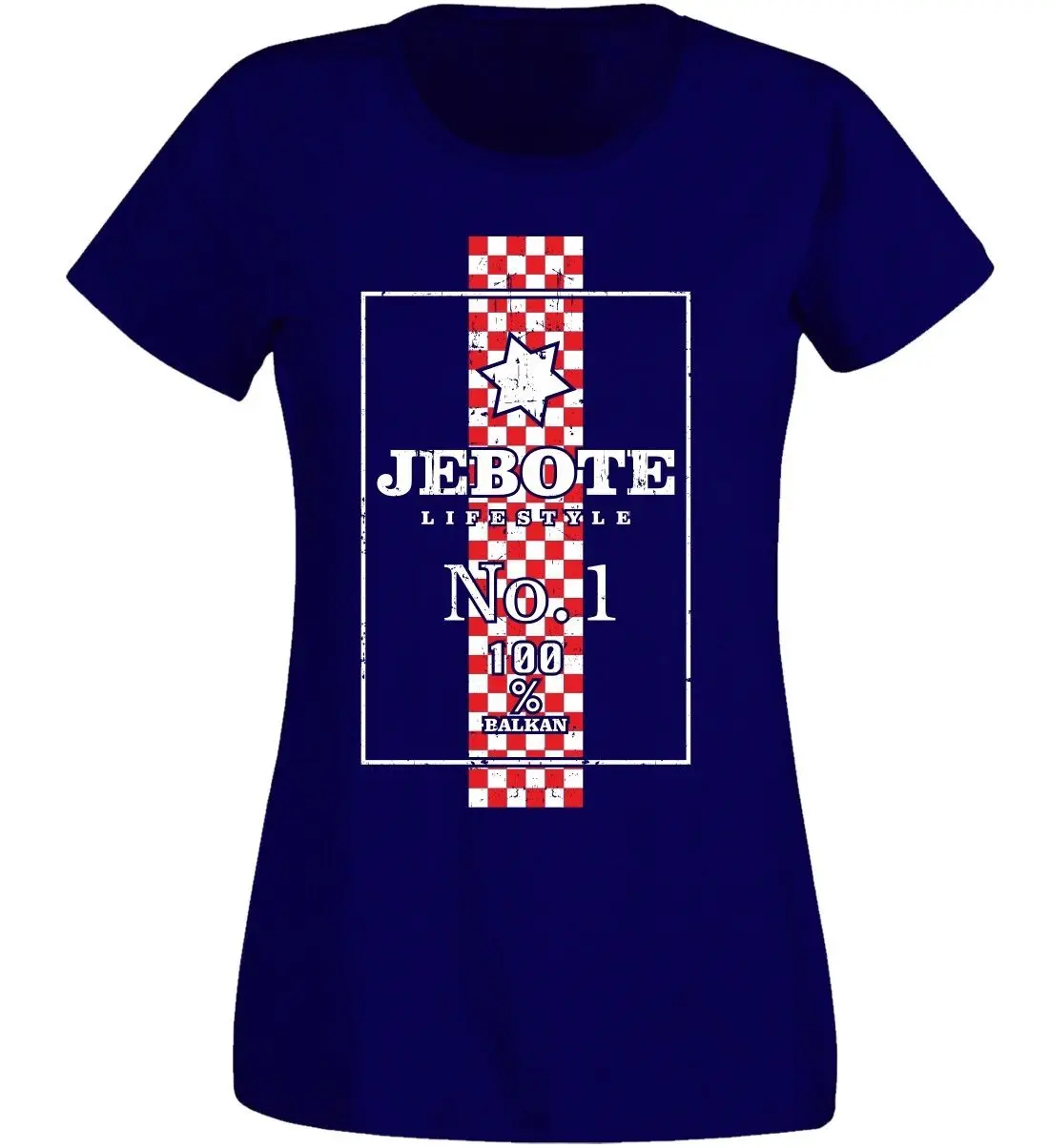 

Fashion Women T Shirts Round Neck T-Shirt Kroatien Ver. T-Shirt Zur Auswahl - Croatia Fire Jebote Zagreb Printed T-Shirt Women