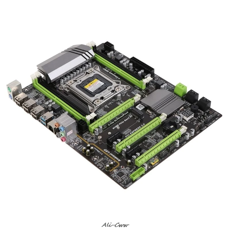 Процессор Intel X79 Turbo mouderbord LGA2011 форм-фактор ATX USB 3 0 SATA3 PCI-E NVME M.2 SSD | Компьютеры и офис