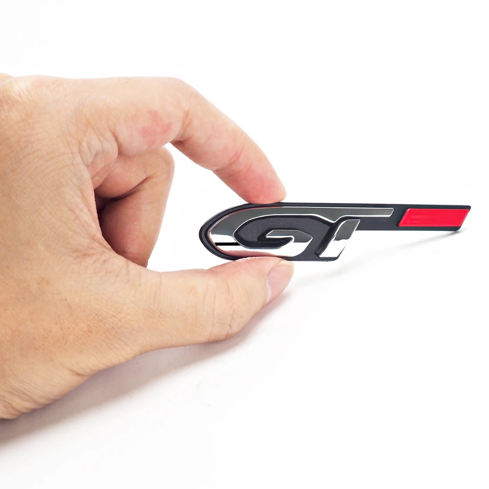 ABS Хромированная наклейка GT значок эмблема багажник Задняя s Наклейка для peugeot 5008