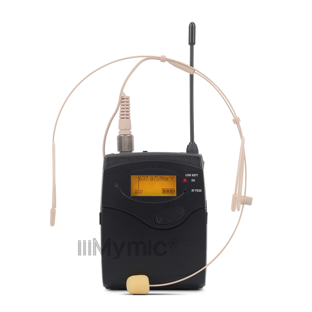 

True Diversity UHF 122 G3 Wireless Microphone System + Bodypack + Headset + Lapel Lavalier Mic for Stage DJ