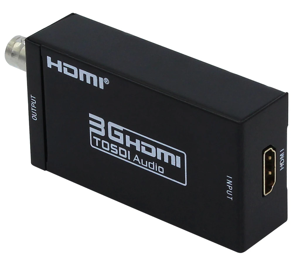 1 шт. мини 3G 1080P HDMI To SDI SD HD видео конвертер с адаптером питания|Кабели HDMI| |