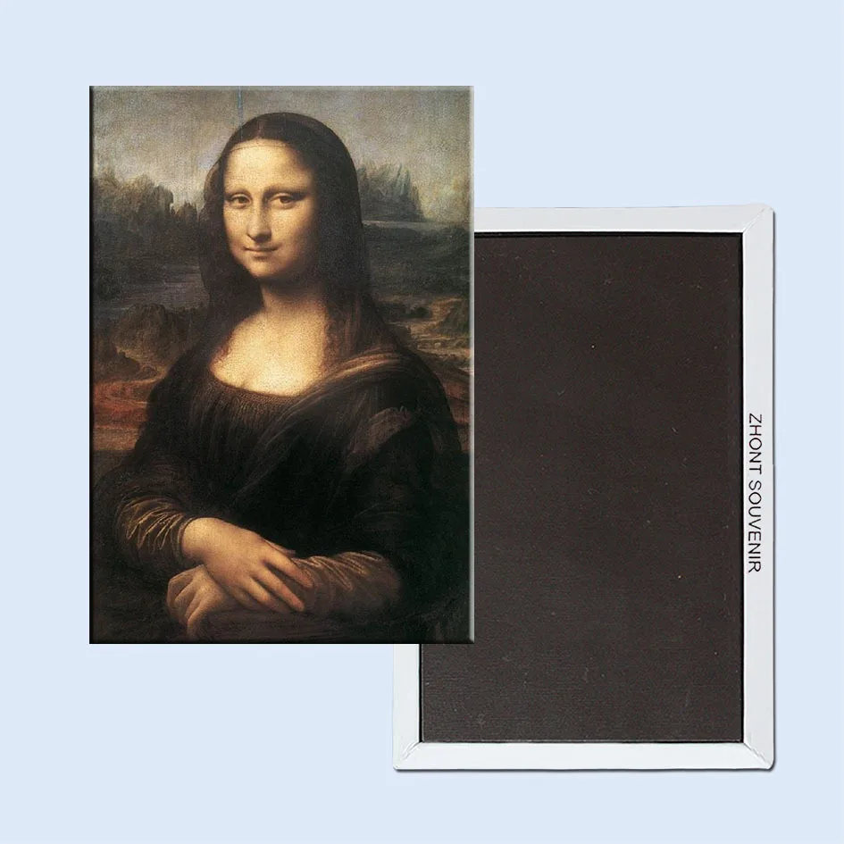 Металлические завернутые магниты SOUVEMAG более Мин. Заказ $12 Mona Lisa Smile магнит на