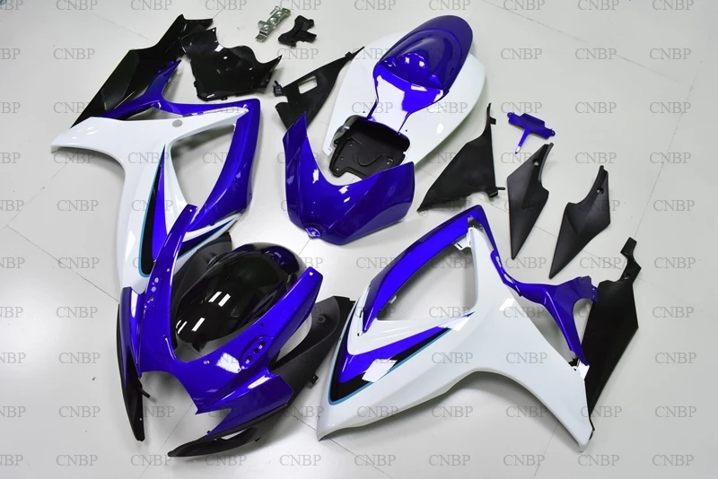 GSX R600 2007 Пластиковые обтекатели GSXR 750 2006 K6 синий белый черный набор для всего тела