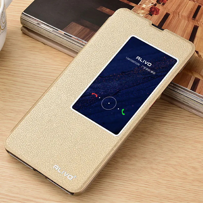 Gold For Huawei Mate 20 Pro Case Luxury View Window Stand Book Flip Case For Huawei Mate 20 X Cover PU Leather Mate20 Pro Phone Cases - Цвет: Gold