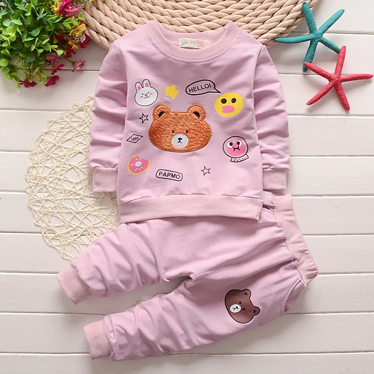 2019 г. Весенне осенние комплекты одежды для маленьких мальчиков и девочек модные