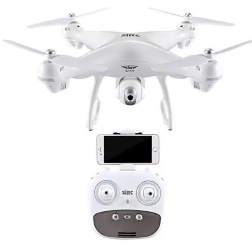 Квадрокоптер S70W Радиоуправляемый GPS FPV с 1080P HD широкоугольным регулируемым Wi Fi