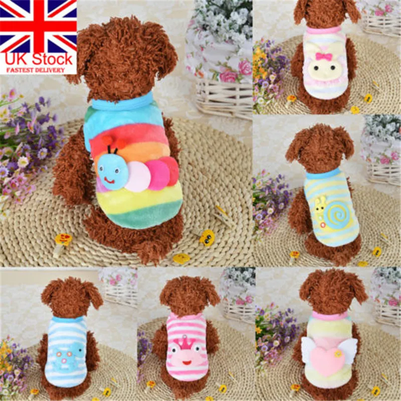 Британская симпатичная мультяшная маленькая собака Одежда для животных щенков