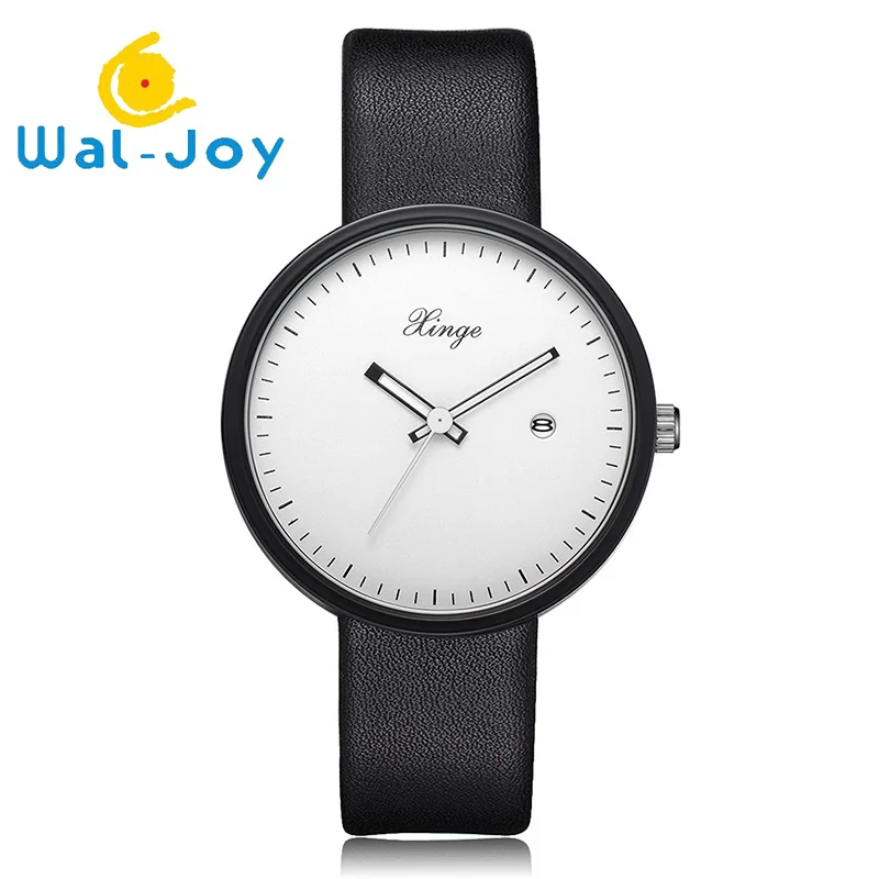Wal Joy 2018 мужские часы топ браслет минималистичные в комплекте кварцевые с