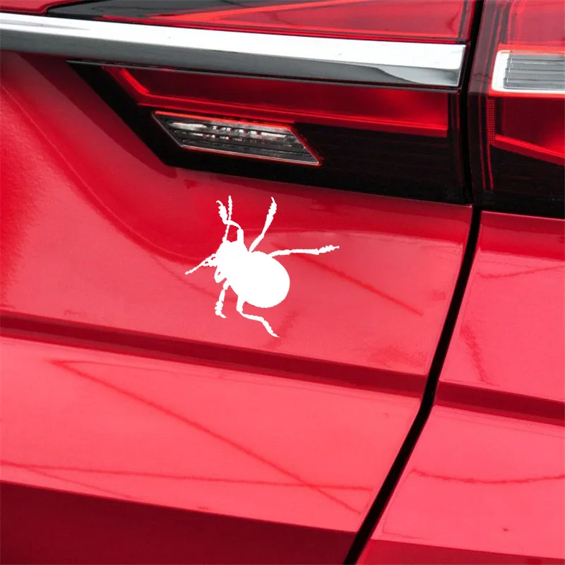 

YJZT 14.4CM*13.9CM Dazzling Artistic Caricature Interesting Insect Cool Vinyl Decal Cute Car Sticker Black/Silver C19-1418