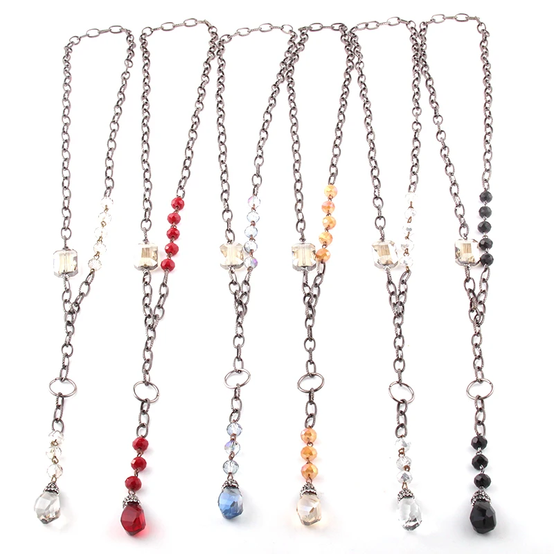 MOODPC модные богемные ювелирные изделия стеклянный хрульный стальной Розарий