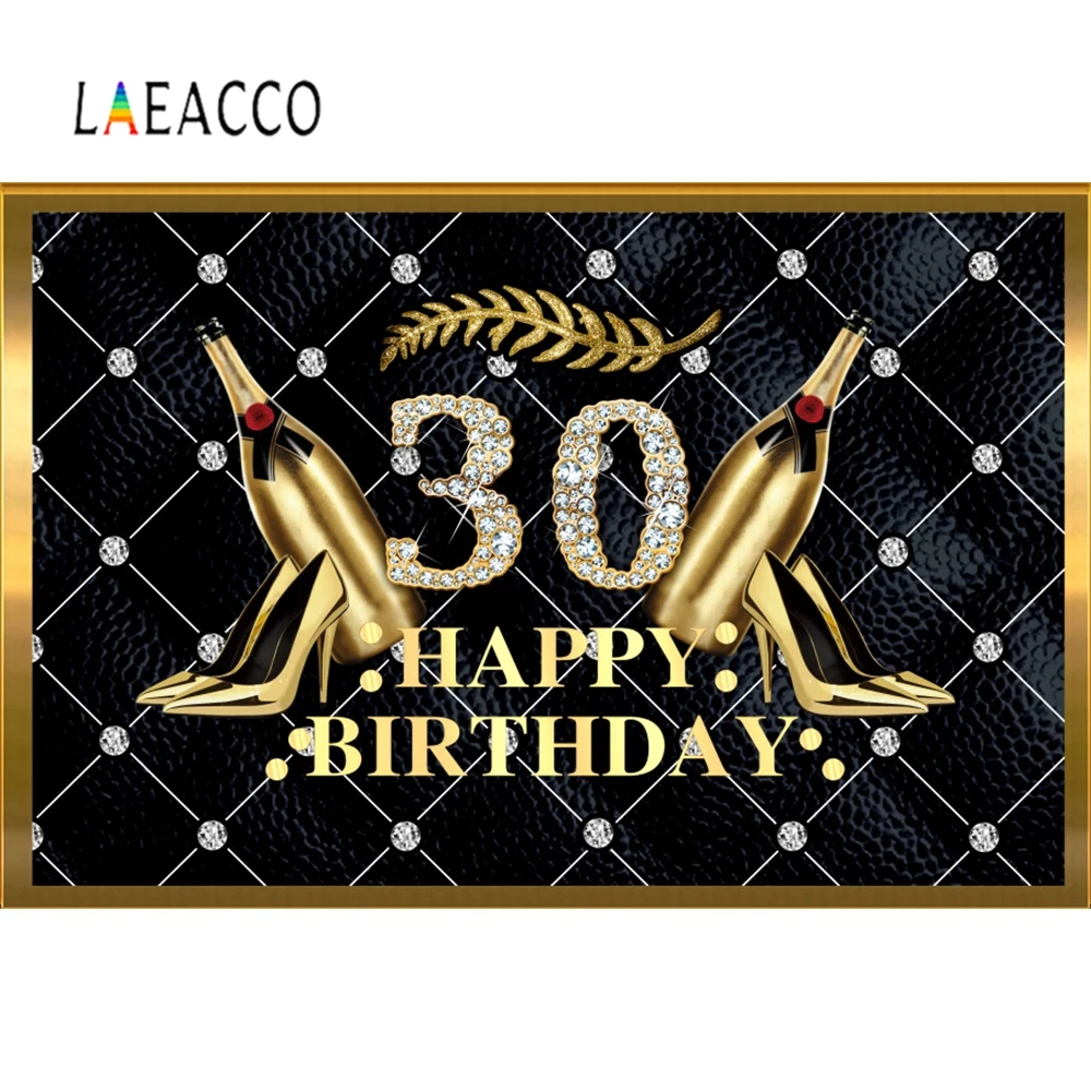 Laeacco день рождения церемония изголовье стены 30th 40th 50th портретная сцена