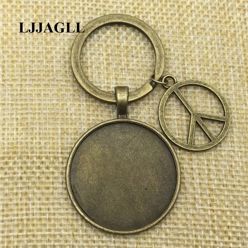 3 шт./лот символ мира Шарм серебряный ключ с покрытием цепь металлический брелок