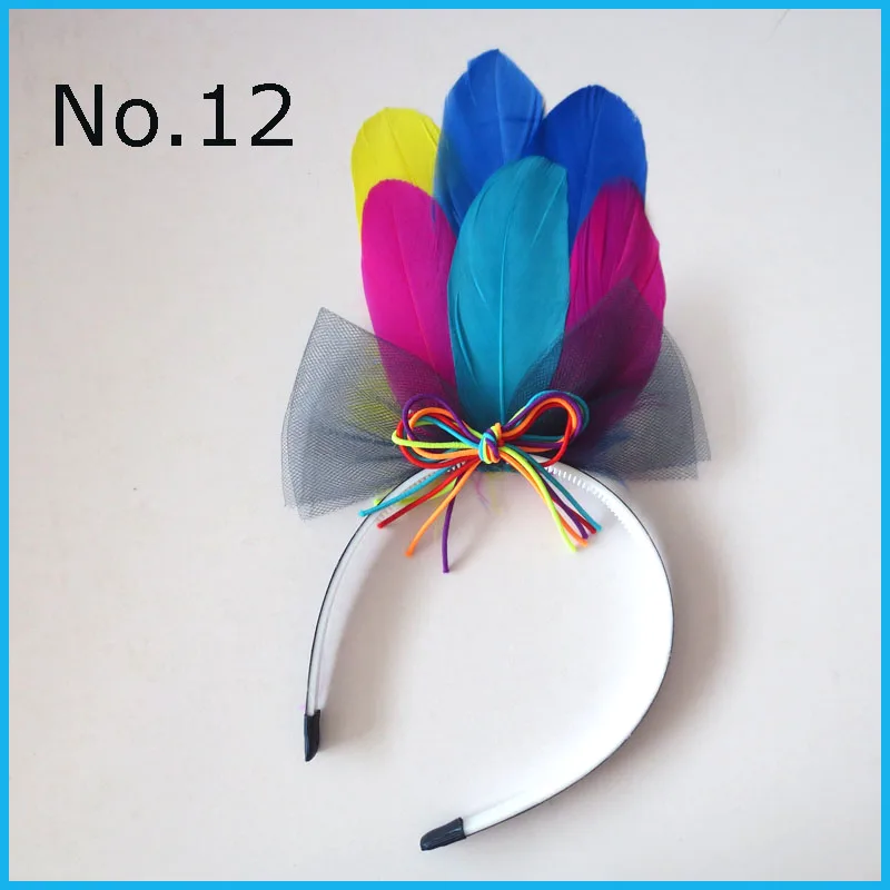 50 BLESSING Girl DIY Popular Feather Headband Net Yarn Hair Bow Baby Wholesale | Аксессуары для одежды