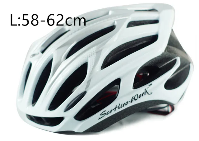Scohiro взрослый велосипедный шлем спортивный M L 54-61 см Сверхлегкий в форме MTB шлем для горного велосипеда Cascos Bicycle SM велосипедный шлем - Цвет: SW WHITE SLIVER L