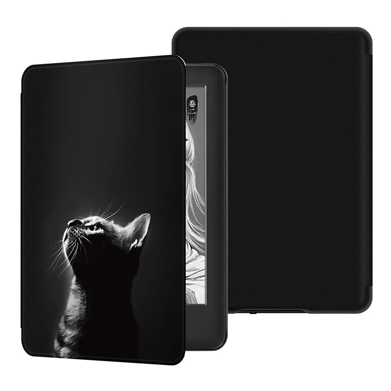 Mooncat Чехол для Amazon полностью Kindle( выпуск) легкий из искусственной кожи смарт-чехол для Amazon Kindle 10th Gen E-Reader - Цвет: Mooncat