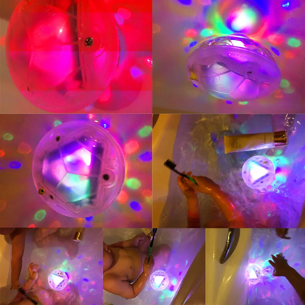 2017 New Color Changing LED Floating Light Underwater Aqua Glow Disco Swimming Show Pond Pool SPA Tub Lamp bathroom | Освещение