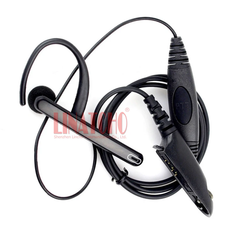 new PTT GP328 GP338 PRO5150 PRO5350 walkie talkie interphone two way radio earphone earpiece ear bar mic