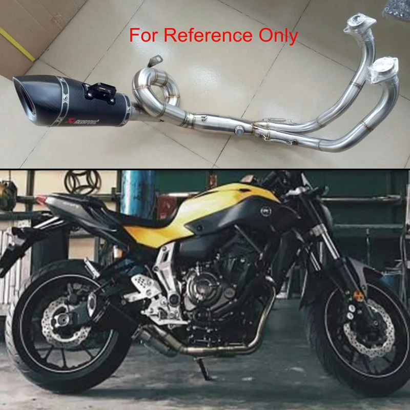 MT07 MT 07 FZ07 FZ 2013 2017 2018 мотоцикл глушитель модифицированный скутер передняя Труба