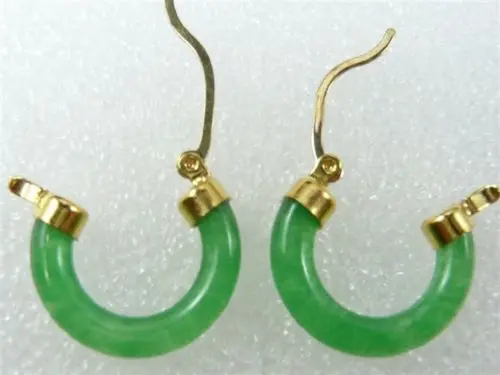 Прекрасные женские зеленые нефритовые серьги|Серьги-подвески| |