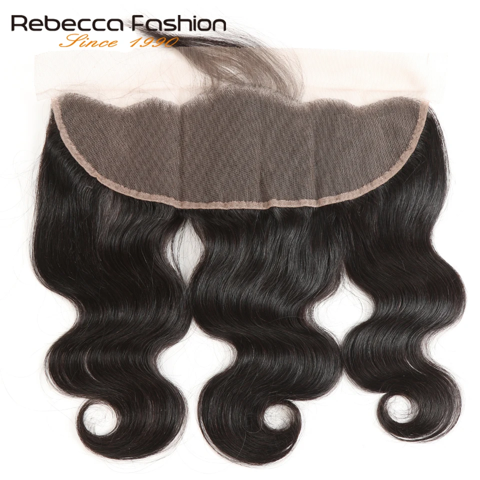 Rebecca бразильские волосы Remy волнистые кружевные фронтальные 13x4 человеческие