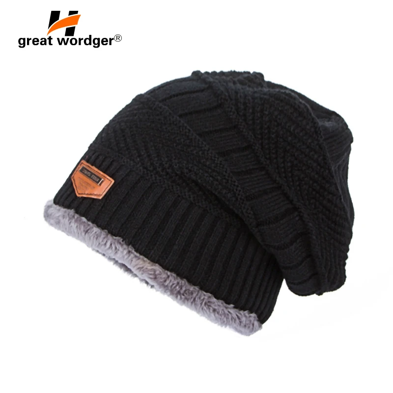 Зимние ветрозащитные походные шапки теплые шерстяные плотные вязаные