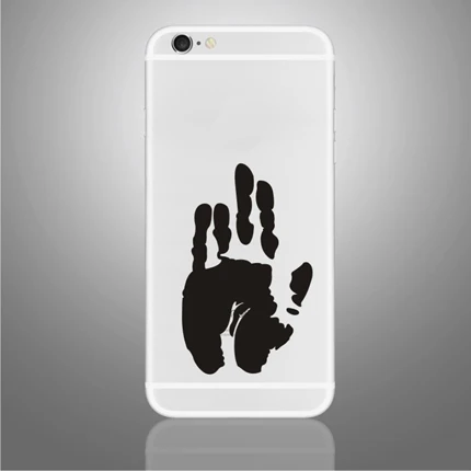 For iPhone 6 B W(93) Мультфильм черный винил Стикеры s для iPhone X, для iPhone 6/7/8 Plus украшения кожного покрова для iPhone XS частичный стикер - Цвет: For iPhone 6 B W(93)