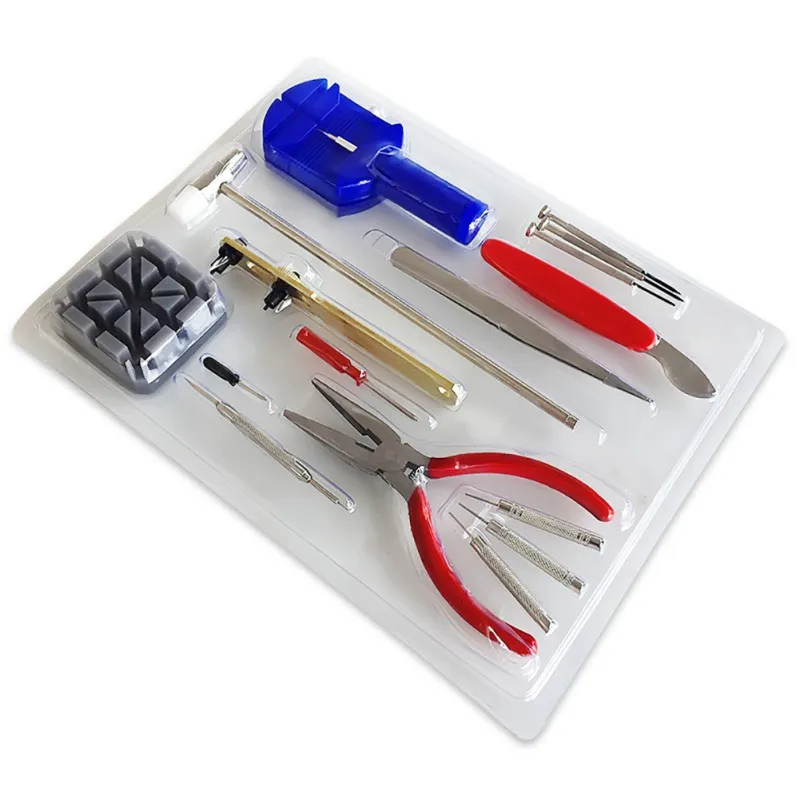 

16pcs Watch Repair Kit Screwdriver Pin Remover Case Opener Knife Hammer Tweezers Wristwatch Maintenance Tool