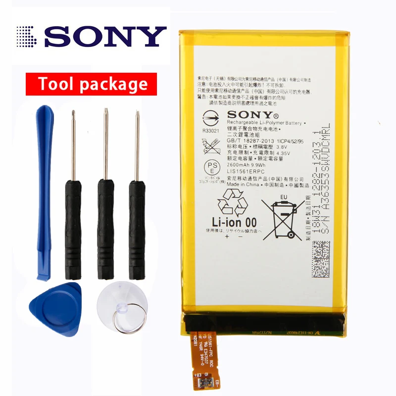 Оригинальный телефон Sony аккумулятор большой емкости для Xperia Z3 Mini Compact Z3C D5803 D5833