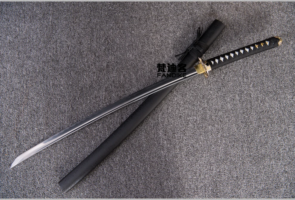 Handmade Steel Gold Blade Japanese Samurai Katana Sword Sharp Battle Ready Blade BATTLE READY Carbon Steel Handmade