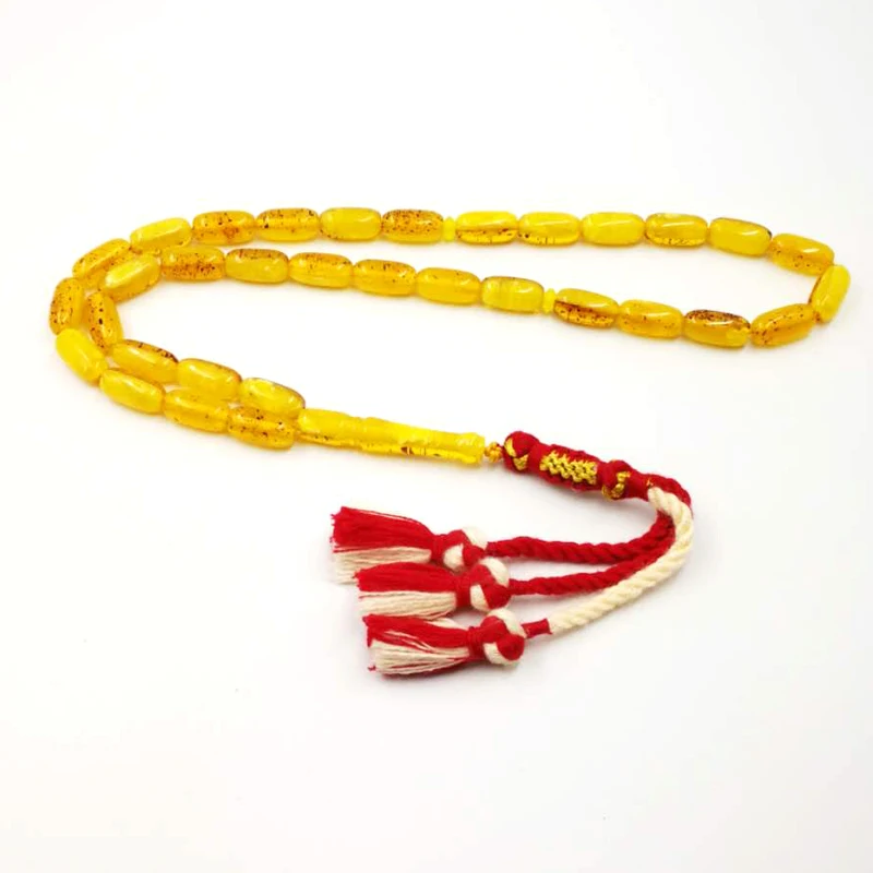 Роскошный мужской браслет Tasbih Рамадан Карим амберс цветные четки в