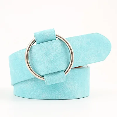 1348-Skyblue 42 стиля, женский ремень из искусственной кожи, Змеиный леопард, двойная пряжка, женский ремень, дизайнерский ремень для платья,, cinturones para mujer - Цвет: 1348-Skyblue