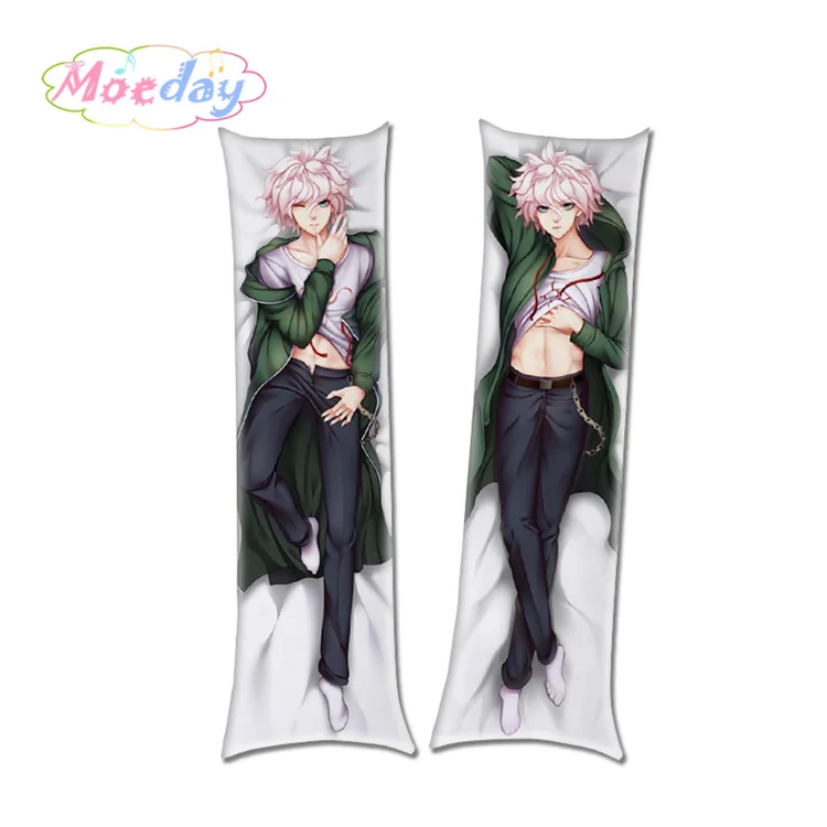 Purple Danganronpa триггер Happy Havoc Nagito Makoto Amami Oma Mens Dakimakura Чехол - Color: Purple