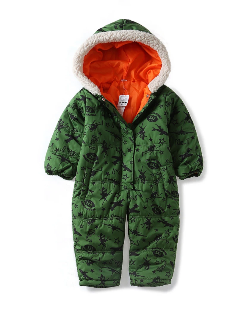 Зимний комбинезон для маленьких детей ветрозащитная хлопковая верхняя одежда