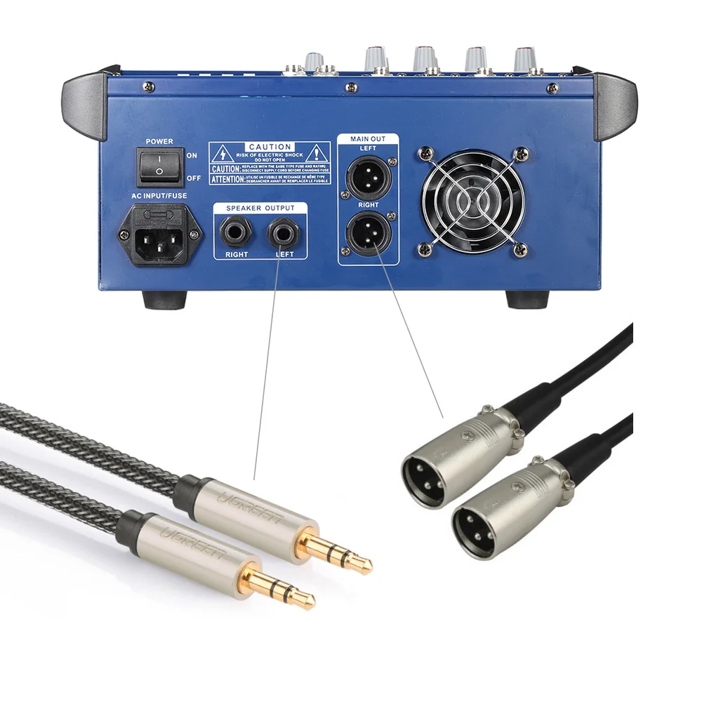 Ammoon PMX402D-USB 4 канальный цифровой линия для микрофона аудио микшерный пульт 16 встроенными звуковыми эффектами для Запись для ди-Джея свет для сцены парти караоке