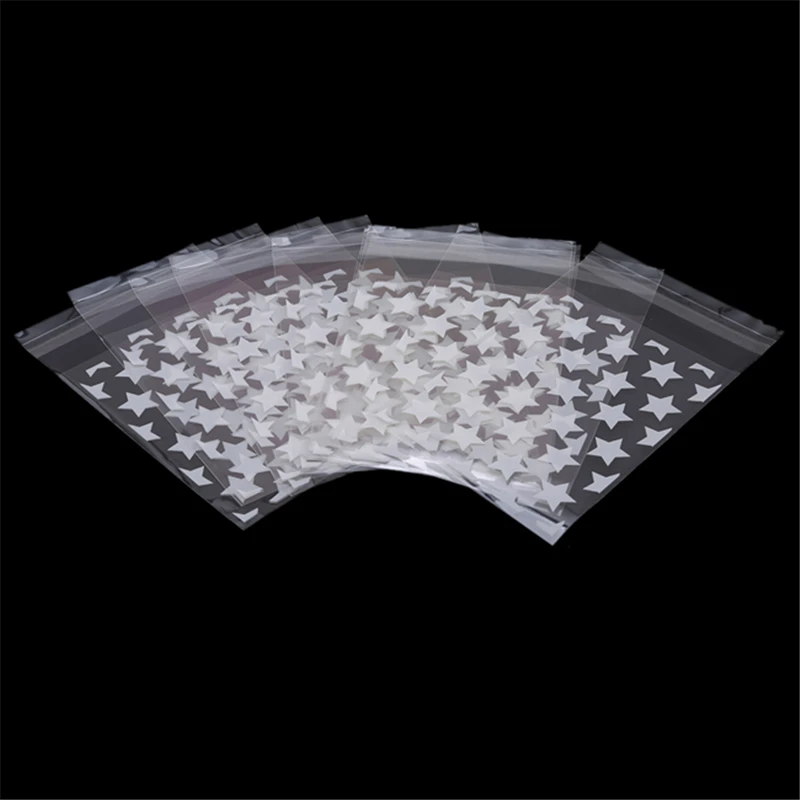 100 шт./компл. пластиковые пакеты для печенья конфет подарков свадеб белая и