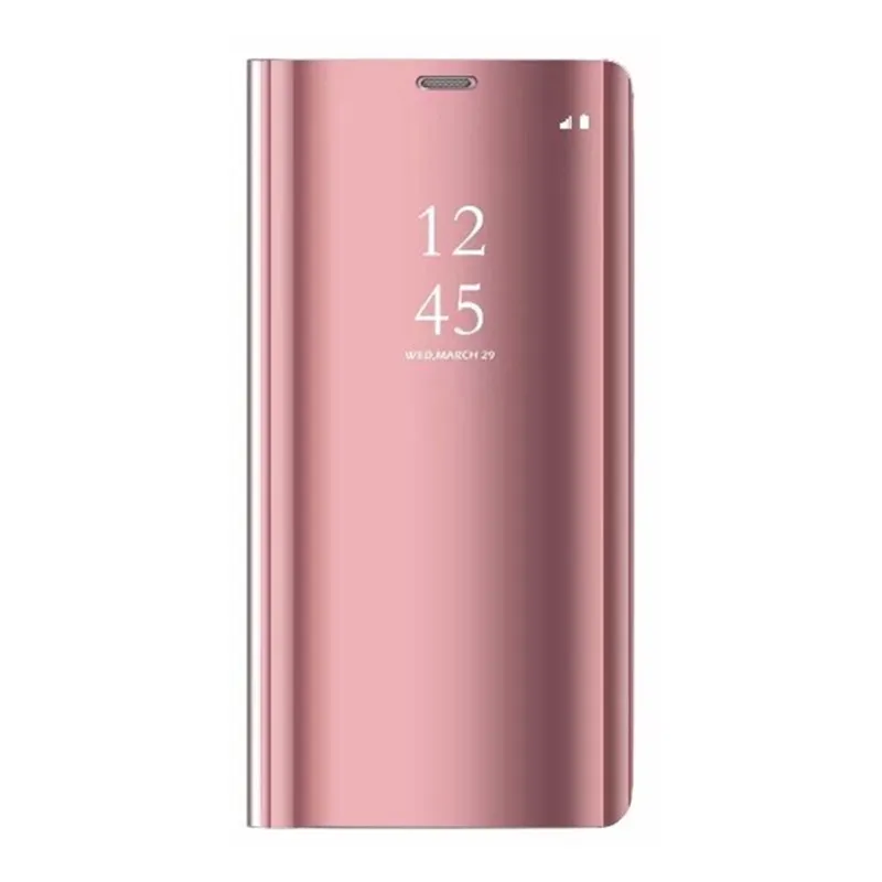 Pink Zeallion для самсунга Galaxy J5 J7 Note 4 J5 J7 Core роскошный откидной прозрачный зеркальный кожаный чехол-подставка с окошком - Цвет: Pink