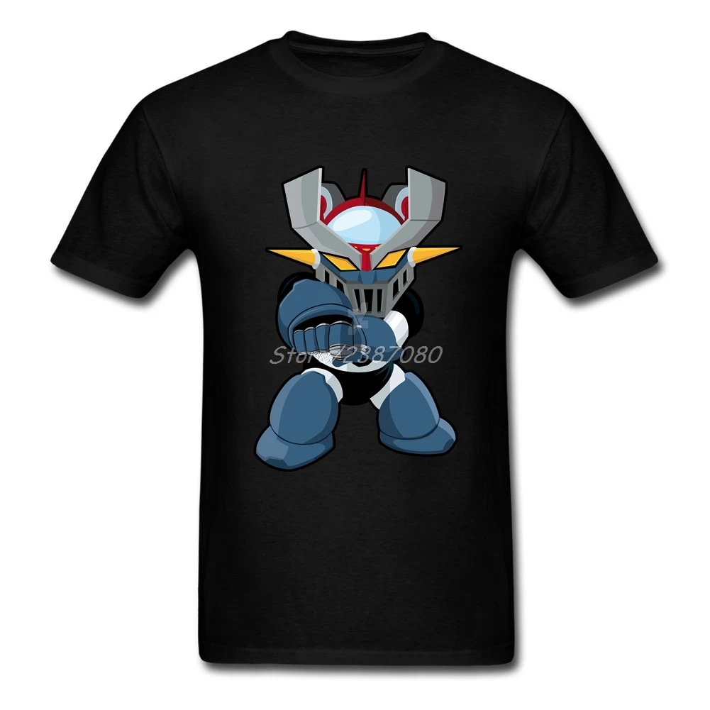 Футболка Mazinger Z мужская с коротким рукавом модная тенниска из хлопка забавная