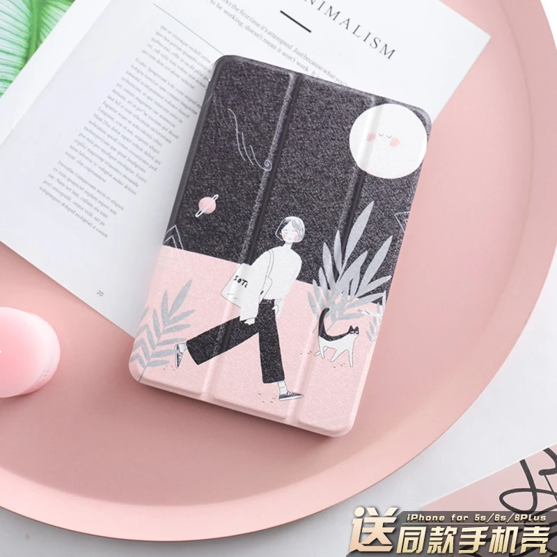 ДЕВУШКА Магнитная откидная крышка для iPad Pro 9 7 &quot10 5 12 Air Air2 мини 1 2 3 4 Tablet Case чехол