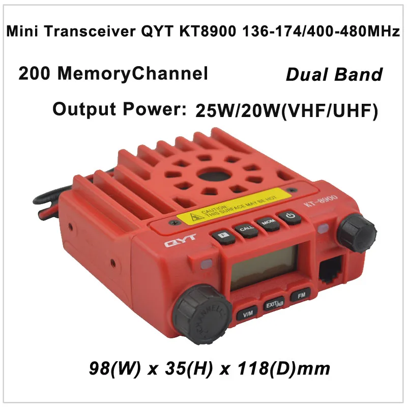 QYT KT 8900 мини приемопередатчик KT8900 136 174/400 480MHz двухстороннее радио двухдиапазонный