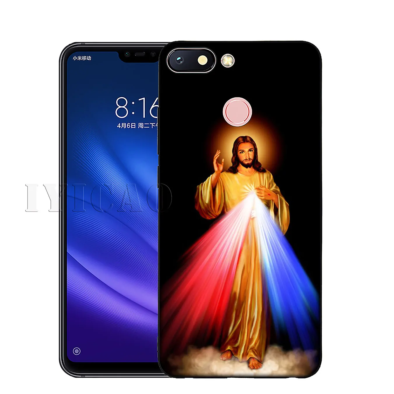 Мягкий силиконовый чехол для телефона IYICAO Divine Mercy Jesus Cross Xiaomi Redmi K30 K20 8A 7A 6A 5A S2 GO Note 8