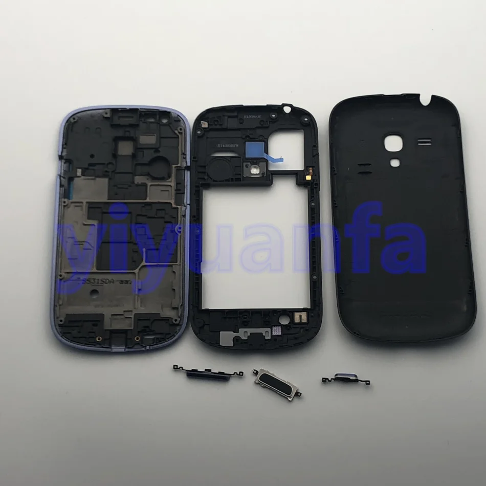 Полный корпус для Samsung Galaxy S3 mini передняя рамка + средняя крышка аккумулятора
