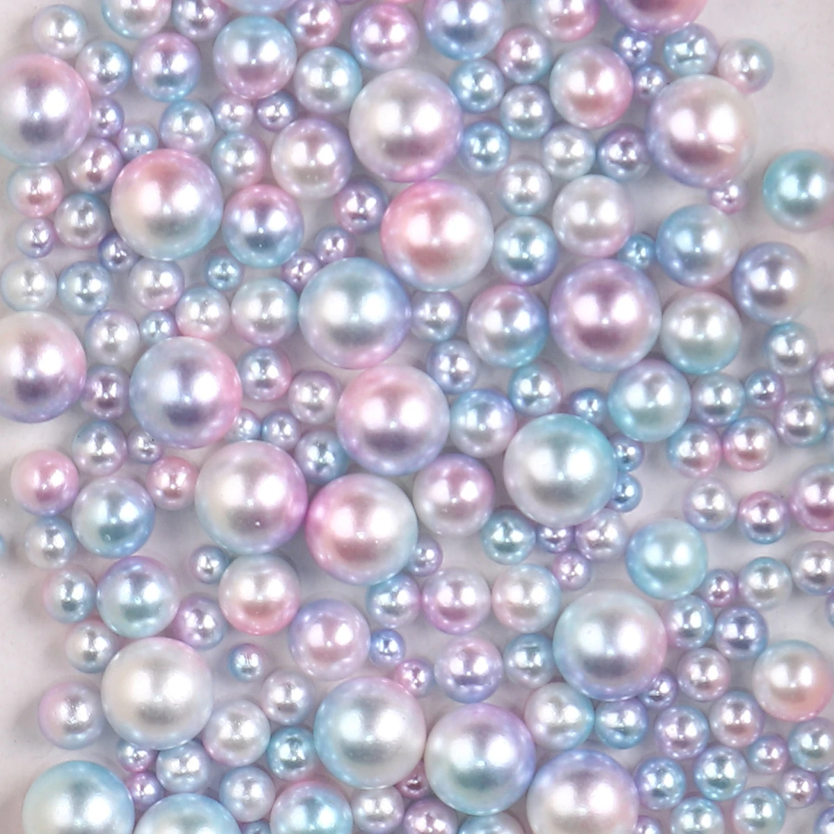 DoreenBeads ювелирных изделий DIY инструменты Изделия из смолы заполнение материалов мяч акриловые бусины, голубые и розовые шорты с искусственным жемчугом 1 коробка(300 шт./кор - Цвет: 3